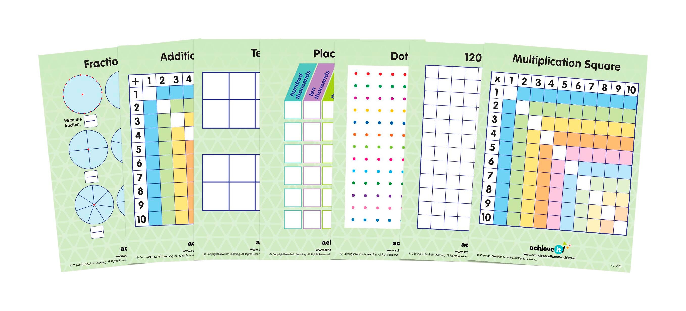 Achieve It! Math Graphic Organizer Set 2129834
